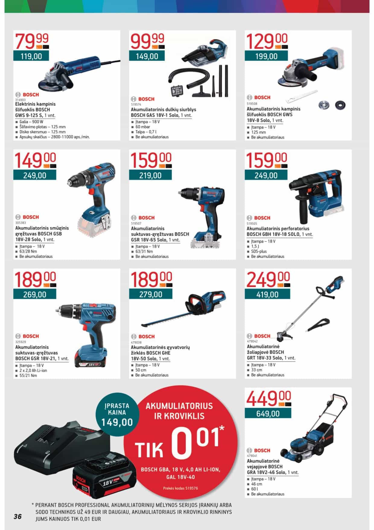 Akumuliatorius ir kroviklis BOSCH