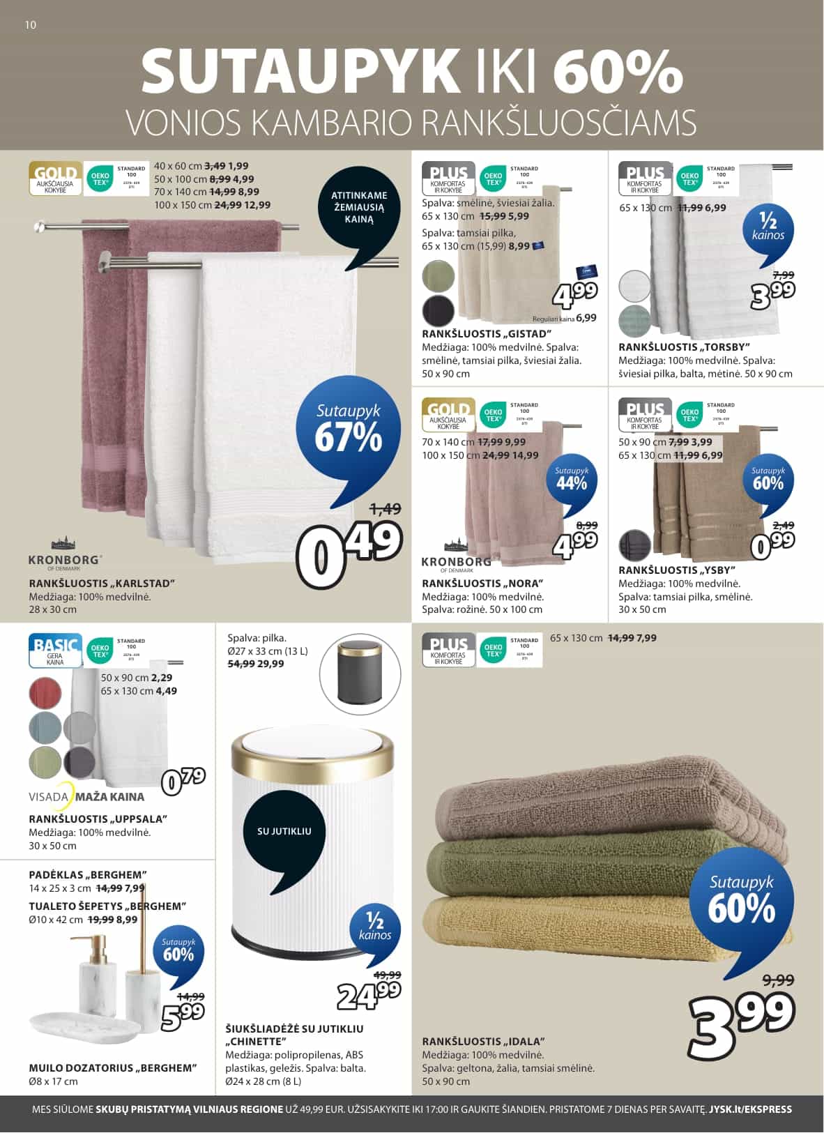 Rankšluostis „KARLSTAD“